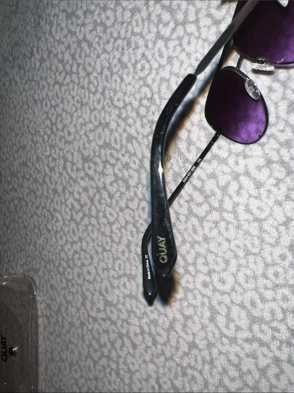 Quay Australia Women’s Black Frame Black Purple Lens High Key Mini Sunglasses